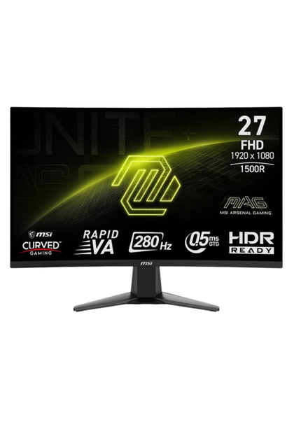 MSI MAG 276CXF 27″ 280Hz 0.5ms AdaptiveSync FHD VA Curved (Oyuncu