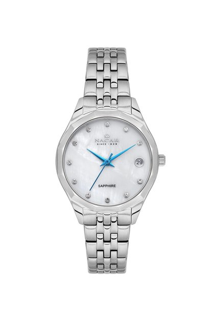 Sapphire Glass Silver Women's Wristwatch Nc34-39B715-Asms