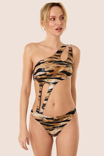 AYYILDIZ 4329 Shiny Brown Mayokini- Trendyol