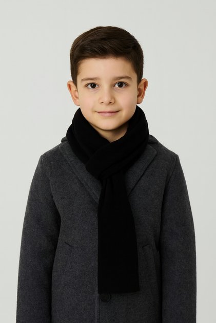 Solid Color Knitwear Children's Scarf (Age 5-10, 30X140Cm)