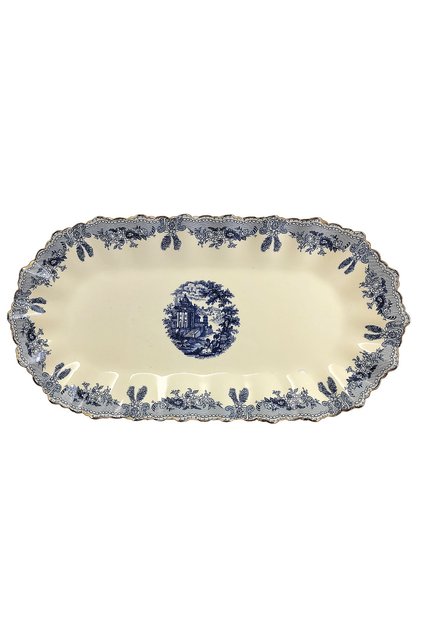 Margaret New Bone Oval Kayık Sunum Tabağı 36 Cm