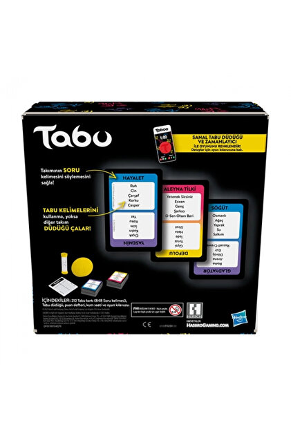 tabu（感謝）/3 Hasbro Taboo F5254 - Fiyatı, Yorumları
