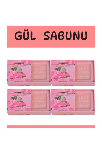 Rose Soap 4 Pieces X 125 Gr