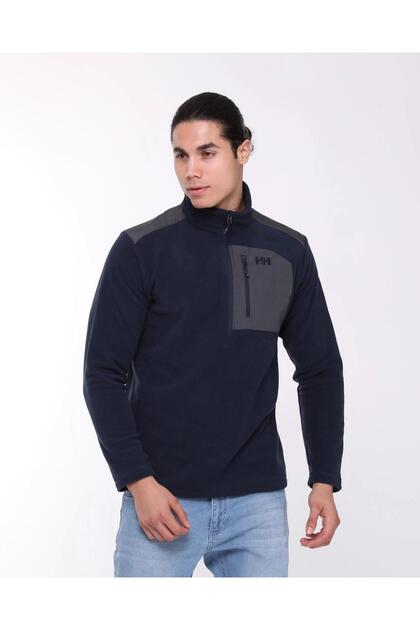 Harlock1977 Helly Hansen Block Halfzip Erkek Lacivert Yarım Fermuarlı Polar