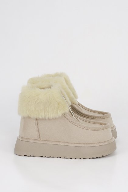 Fulia Inner Fur Zippered Boots