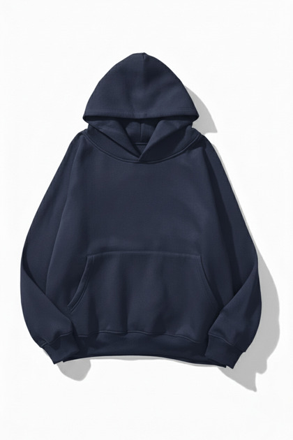 Unisex Yumuşak Dokulu Düz 3 İplik Oversize Sweatshirt – Sade ve Modern Görünüm