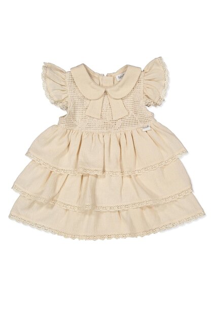 Woven Dress (Crinkle) Beige