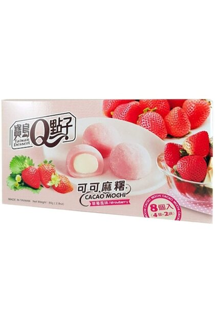 Mini Mochi cu Căpșuni 80g - Q