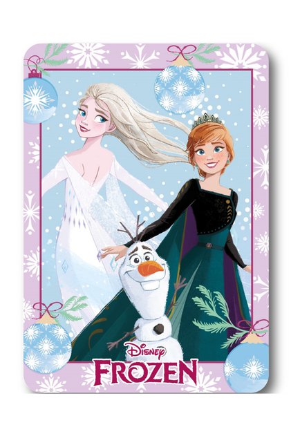 Disney Frozen Χριστουγεννιάτικη κουβέρτα φλις 100x140cm