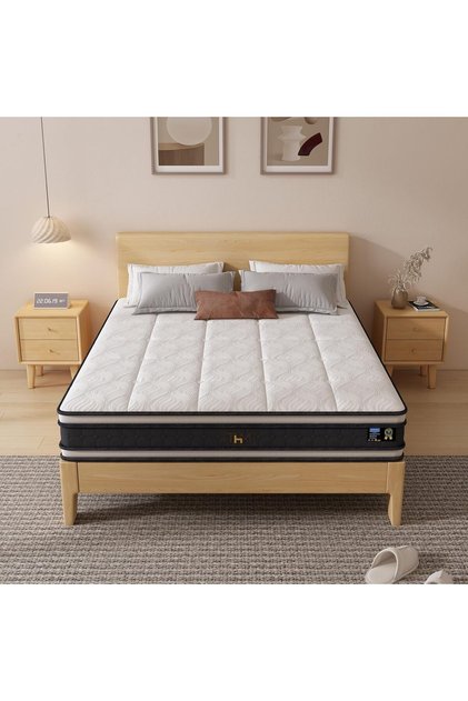 Home Mart Double Size 30 cm Hybrid Reversible Pocket Spring Mattress with Pressure Relief & Motion I