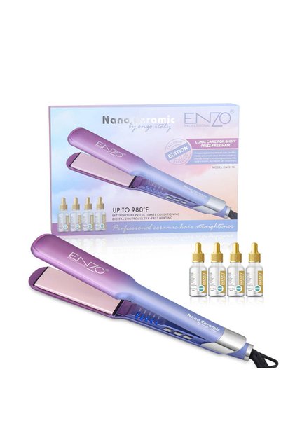 ENZO EN-3116 Multi-function Hair Straightener including 4 oil serum