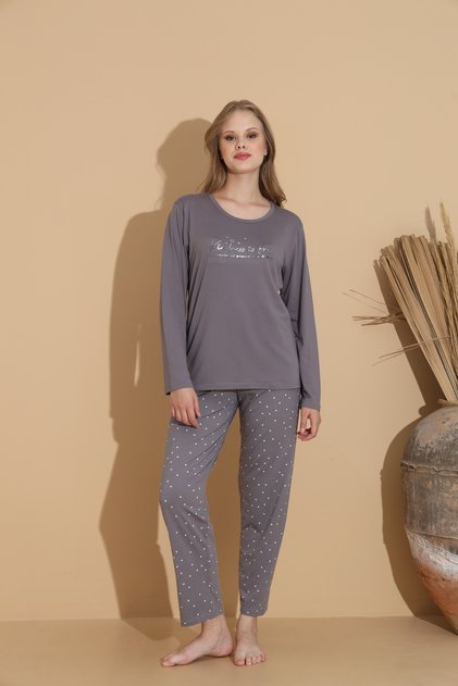 Milan Gri Pijama Takımı