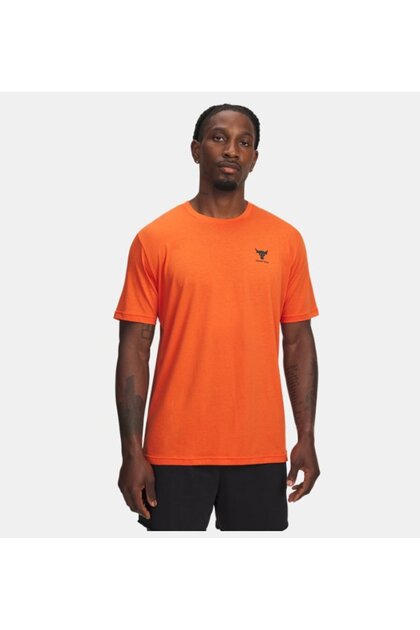 Erkek UA Project Rock Simple Branded Kısa Kollu T-Shirt 1387797-844