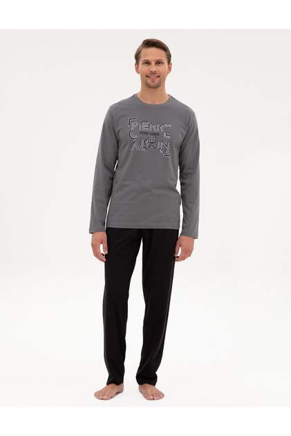 Dark Gray Pajama Set 50322652-Vr080