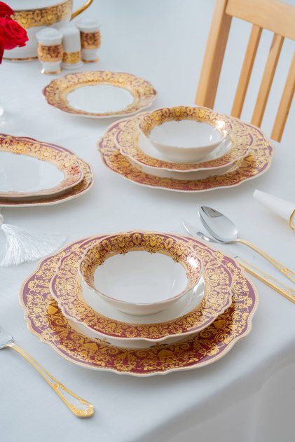 Bella Paris 12 Kişilik 60 Parça Porselen Yemek Takımı