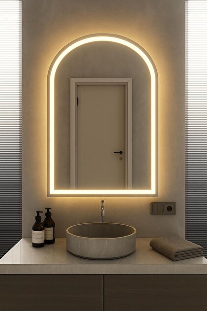 "Espejo" Dekoratif Dokunmatikli Banyo Lavabo Konsol Aynası Makyaj Aynası