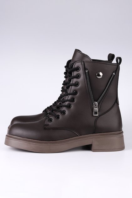 Eldor 501 Zipper Detail Lace up Boots