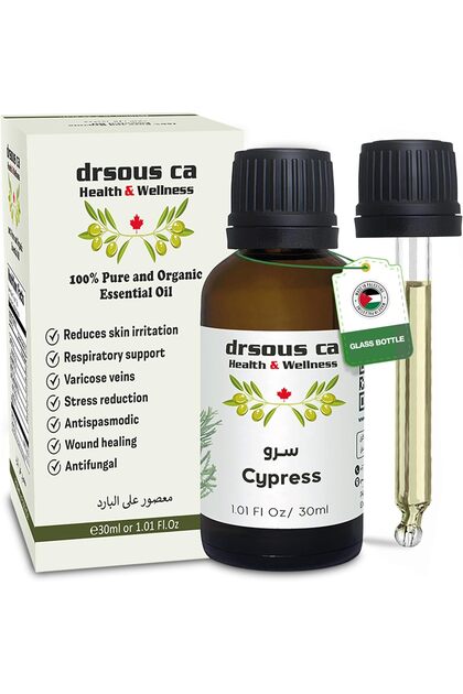 Cypress Essential Oil 30ml – 100% Pure Cold-Pressed Organic Cypress Oil (Therapeutic Gra