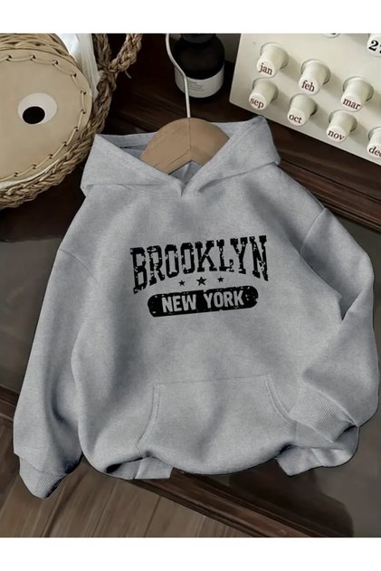 NEW YORK USA OVERSIZE UNISEX HOODED SWEATSHIRT