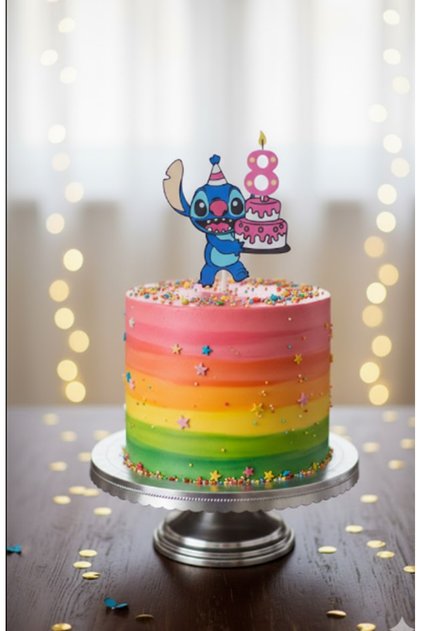 8 Yaş Stitch Pasta Süsü