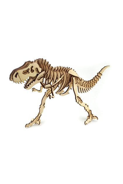 Puzzle 3D cu dinozauri, 55 de piese, 20x40x14 cm