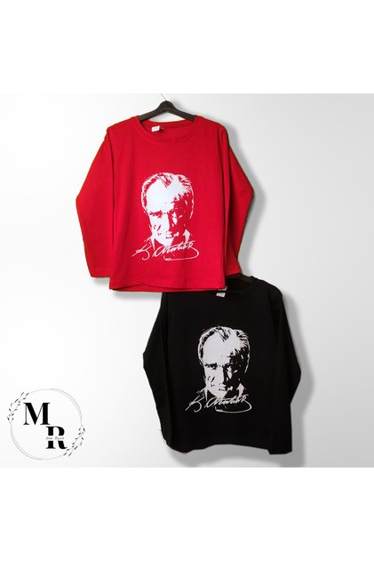 Ataturk Printed Children's Long Sleeve T-Shirt