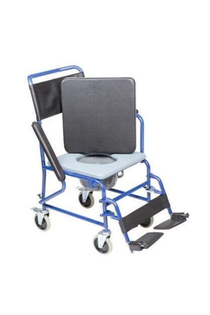 Scaun cu vas de toaleta, sezut detasabil si roti, max. 110kg, 811605