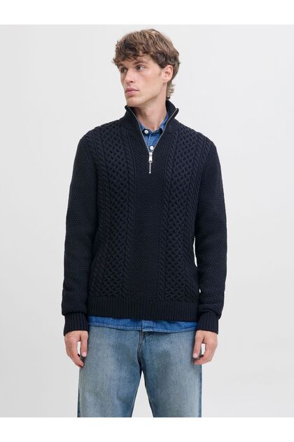 Polovičný zips Jednoduchý Polovičný zips