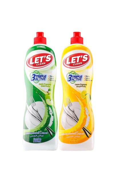 Dishwashing Liquid Apple and Lemon 900ml Each