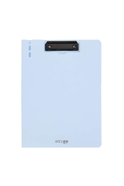 Clipboard vertical A4, suport stilou, albastru deschis SF061