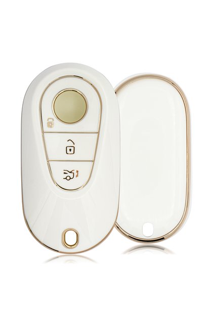 Maybach 3 Button Smart Nano Key Case - White
