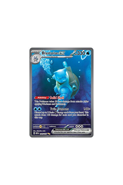 Pokemon TCG 151 Blastoise Ex 200/165- Trendyol