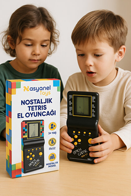 NASYONEL TOYS Tetris Nostaljik Oyuncak Atari Pilli Mia Tetris El