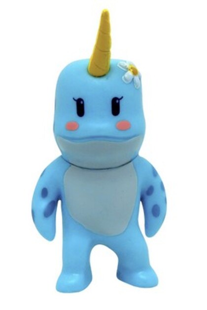 TOYFEST Stumble Guys 3'lü Mini Figür Seri 4 - Pixel Guy - Narwhal