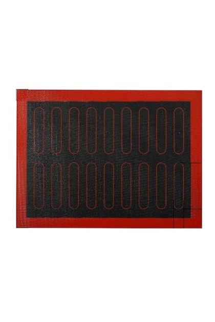 Covoraș de copt din silicon microperforat pentru eclere, antiaderent, 40x30 cm, 18 eclere