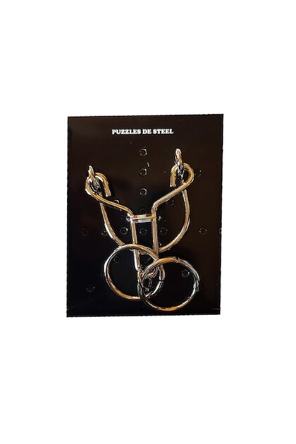 Puzzle metalic cu învârtire de creiere - Pentru copii și adolescenți, 7 cm (477CUB-1)