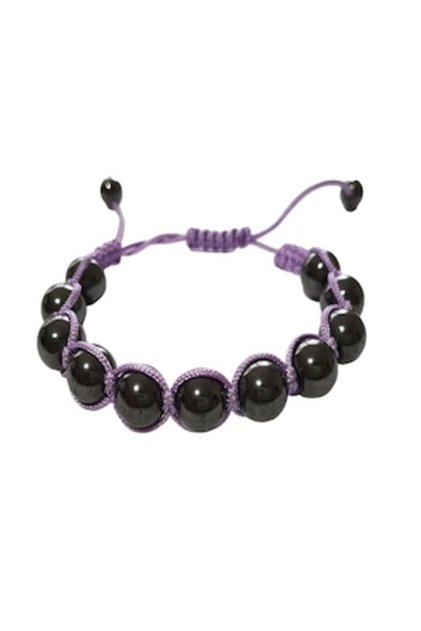 Brățară cu pietre de hematit, violet - 103BJ