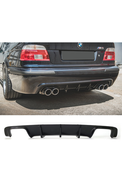 AkmTuning Bmw E39 M5 Difüzör Parlak Siyah Plastik Sağ Sol Çift