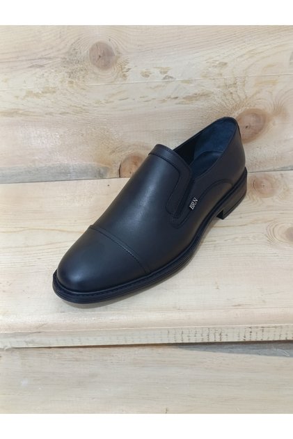 Men's Winter Classic Shoes Genuine Leather Rubber and Non-Slip Sole Slip-On Water Resistant