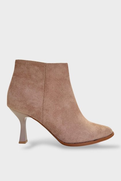Heeled Zippered Women's Boots (8 cm) Vi̇zon