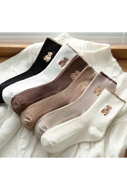 6 Pairs Value Pack Women's College Tennis Socks Set
