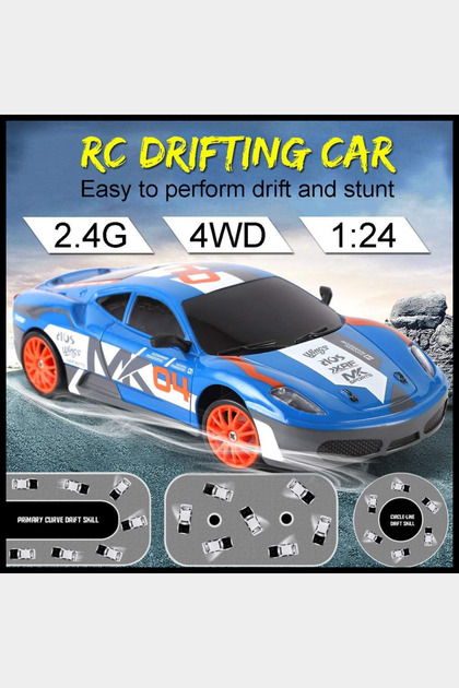 welcomein 1:24 Ölçek 20Km/h 2.4Ghz Şarjlı 4x4 Drift Araba Uzaktan