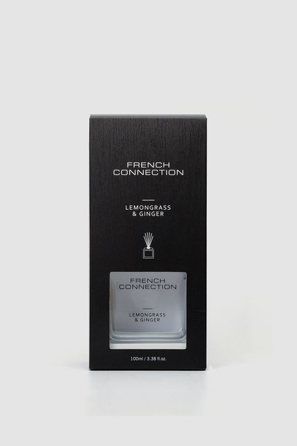 White Wooden surround Lemongrass & Ginger Reed Diffuser 100ML