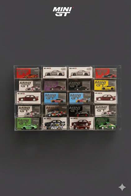 TIVIVOR Mini GT Uyumlu 1:64 Ölçek 20 Gözlü Pleksi Model Araba