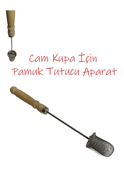 Cam Hacamat Kupası Uyumlu Pamuk Tutucu Aparat