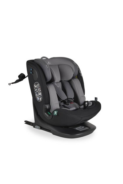 GTS 360° въртящо се столче за кола, сиво, 0–12 г. (40–150 см), ISOFIX и горен колан