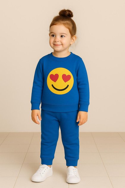 Special for Loving Little Ones 💛 Heart-Eyed Emoji Reflects the Warmth of Energy in Winter Printed