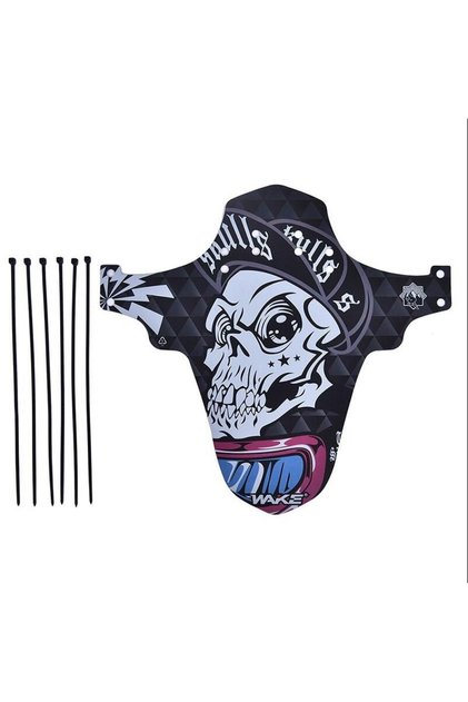 Wake Mtb Bisiklet Çamurluk Trekking Ön Veya Arkaya Takılabilir 4 Adet Cırt Kelepçe Hediyeli Skulls K