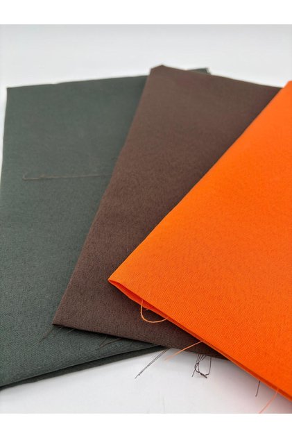 120X50 Cotton Lining Fabric/Bag Lining (3 Colors; Orange-Brown-Green)