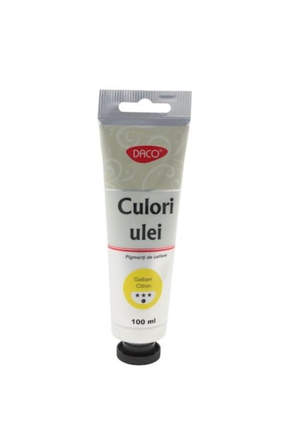 Vopsea în ulei galben citron, 100 ml